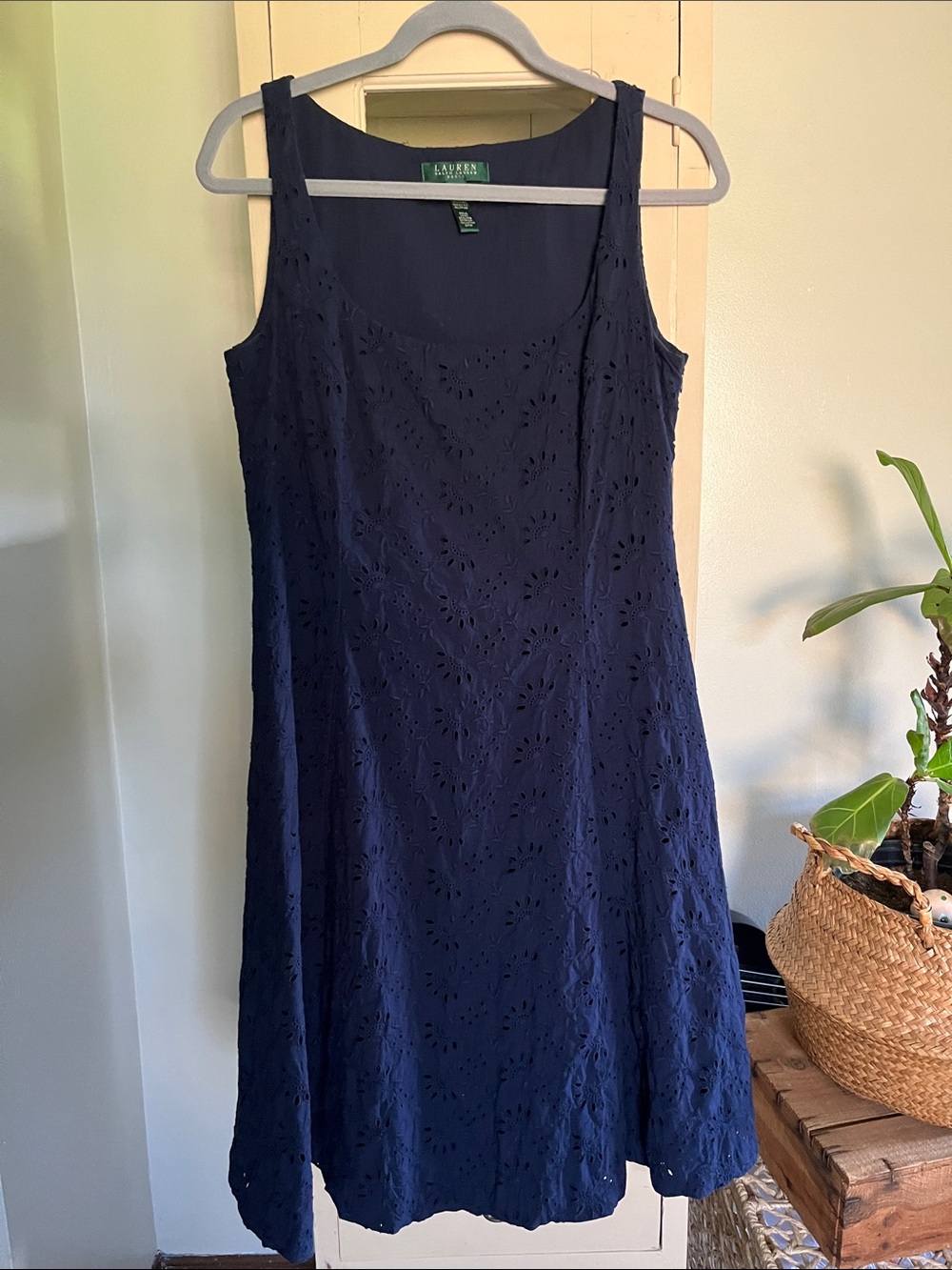 Ralph Lauren LAUREN navy blue dress size 10